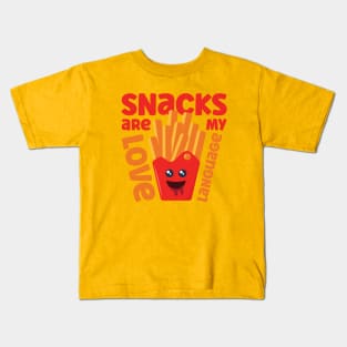 Snacks are my love language Kids T-Shirt